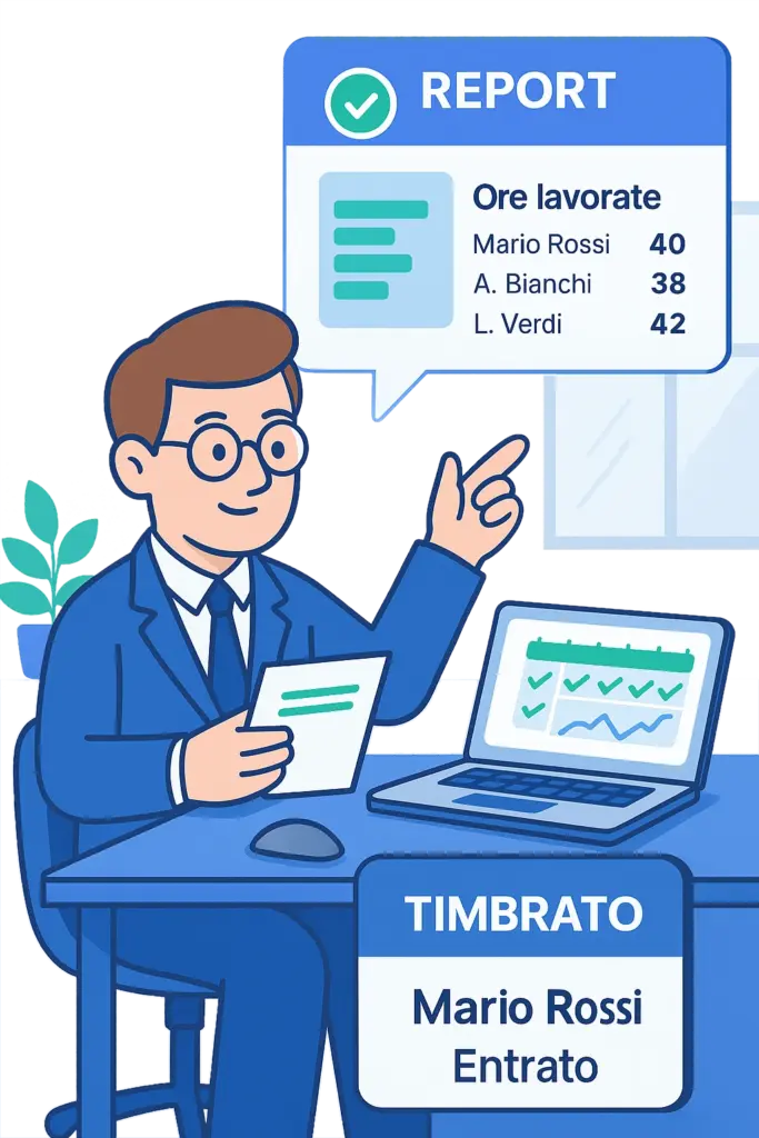 Timbratura a norma di legge