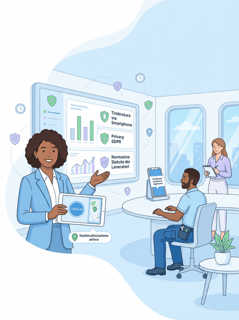 Timbratura via smartphone: guida alla geolocalizzazione e alle normative