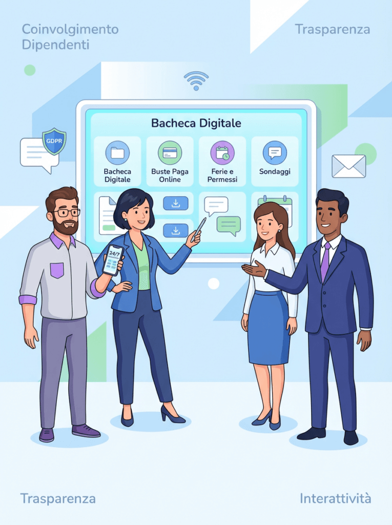 Coinvolgere i Dipendenti tramite la Bacheca Digitale: Esempi e Suggerimenti Cruciali per l'HR