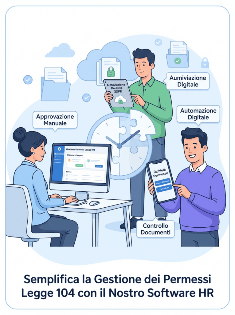 Legge 104 e Permessi Speciali: Semplifica la Gestione con un Software HR
