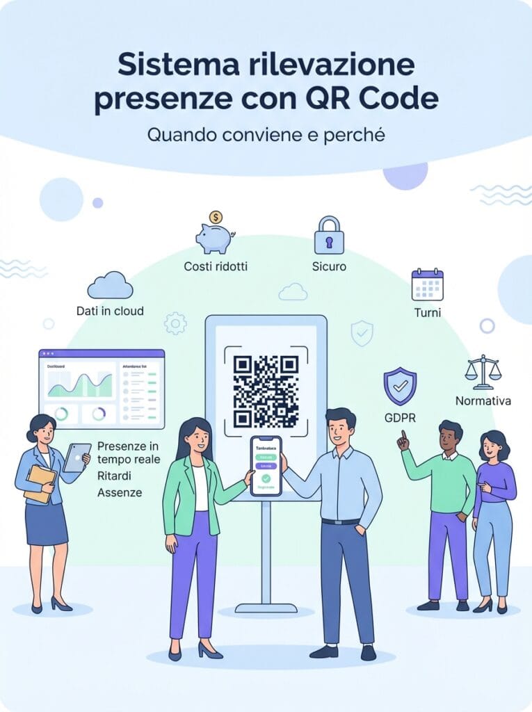 Sistema rilevazione presenze con QR Code: quando conviene e perché