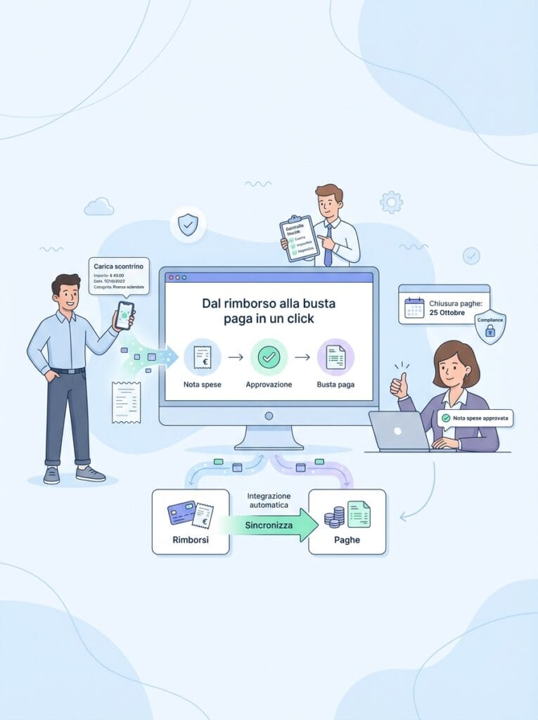 Come integrare note spese e paghe: dal rimborso alla busta paga in un click