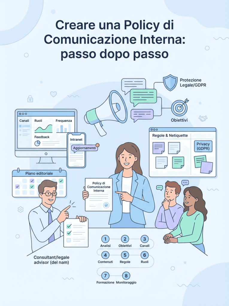 Creare una Policy di Comunicazione Interna: Passo dopo Passo per Imprese Moderne