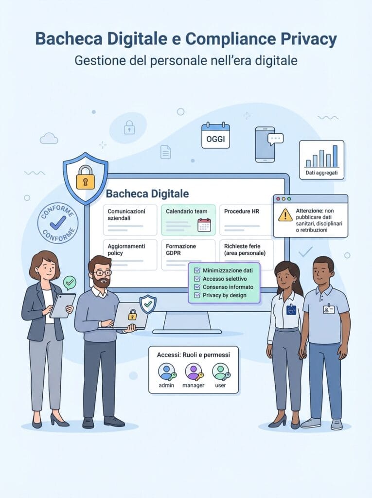 Bacheca Digitale e Compliance Privacy: La Gestione del Personale nell'Era Digitale