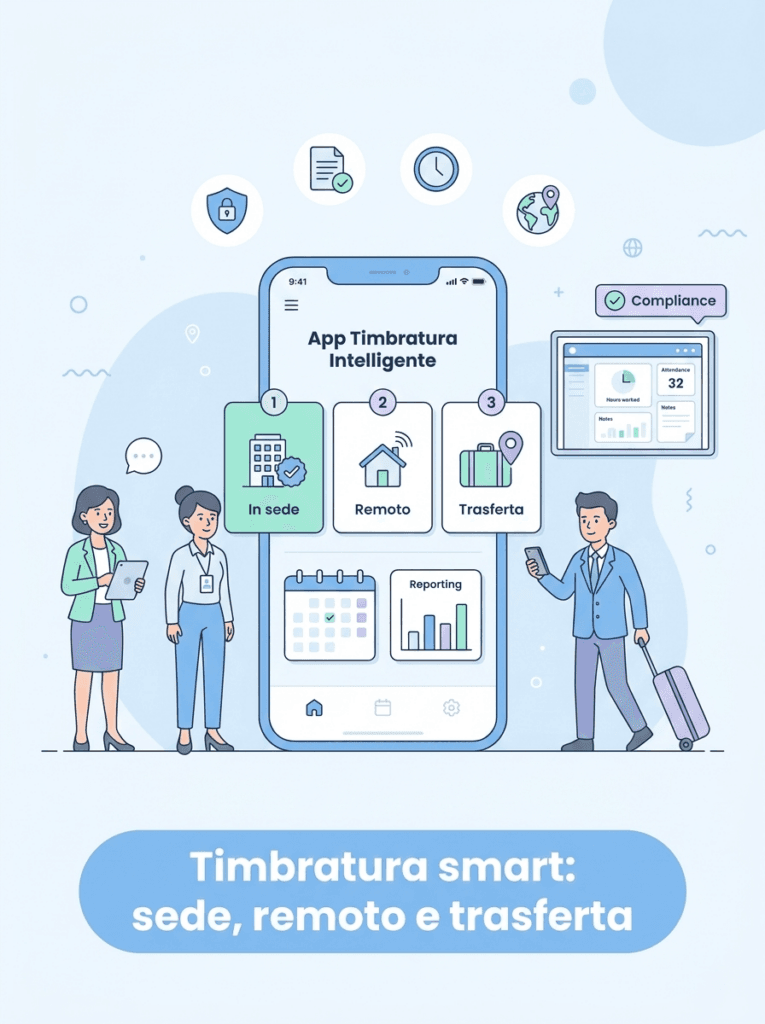 App di Timbratura Intelligente: La Guida Definitiva per Gestire Personale in Sede, Remoto e in Trasferta
