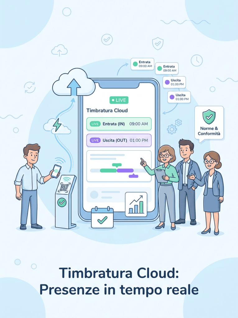 Timbratura Cloud: Controllo in Tempo Reale di Entrate e Uscite per Aziende e Professionisti