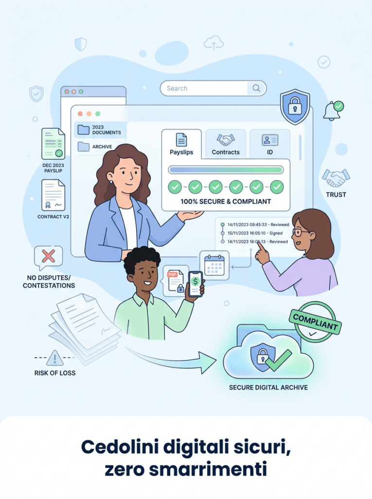 Gestione Digitale di Cedolini e Documenti Dipendenti: Prevenire Smarrimenti e Contestazioni nell'Era HR 4.0