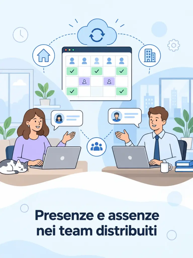 Presenze e Assenze in Tempo Reale: Come Gestire i Team Distribuiti e le Sfide del Lavoro Ibrido
